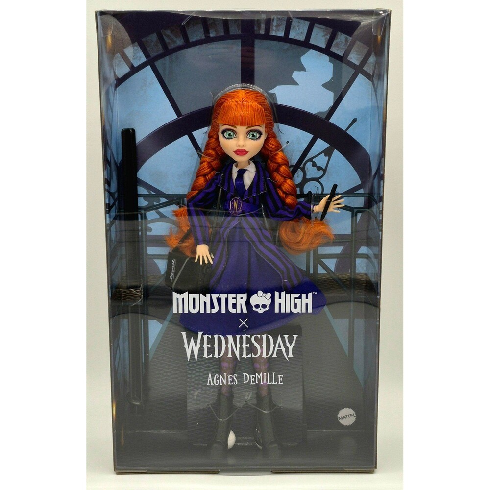 Monster High x Wednesday Agnes DeMille Doll NIB